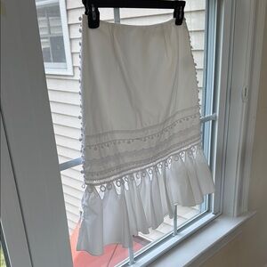 THIS IS A STUNNER. Jonathan Simkhai white skirt